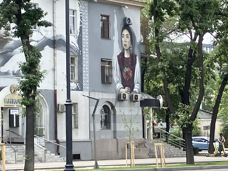 Bishkek Building Mural